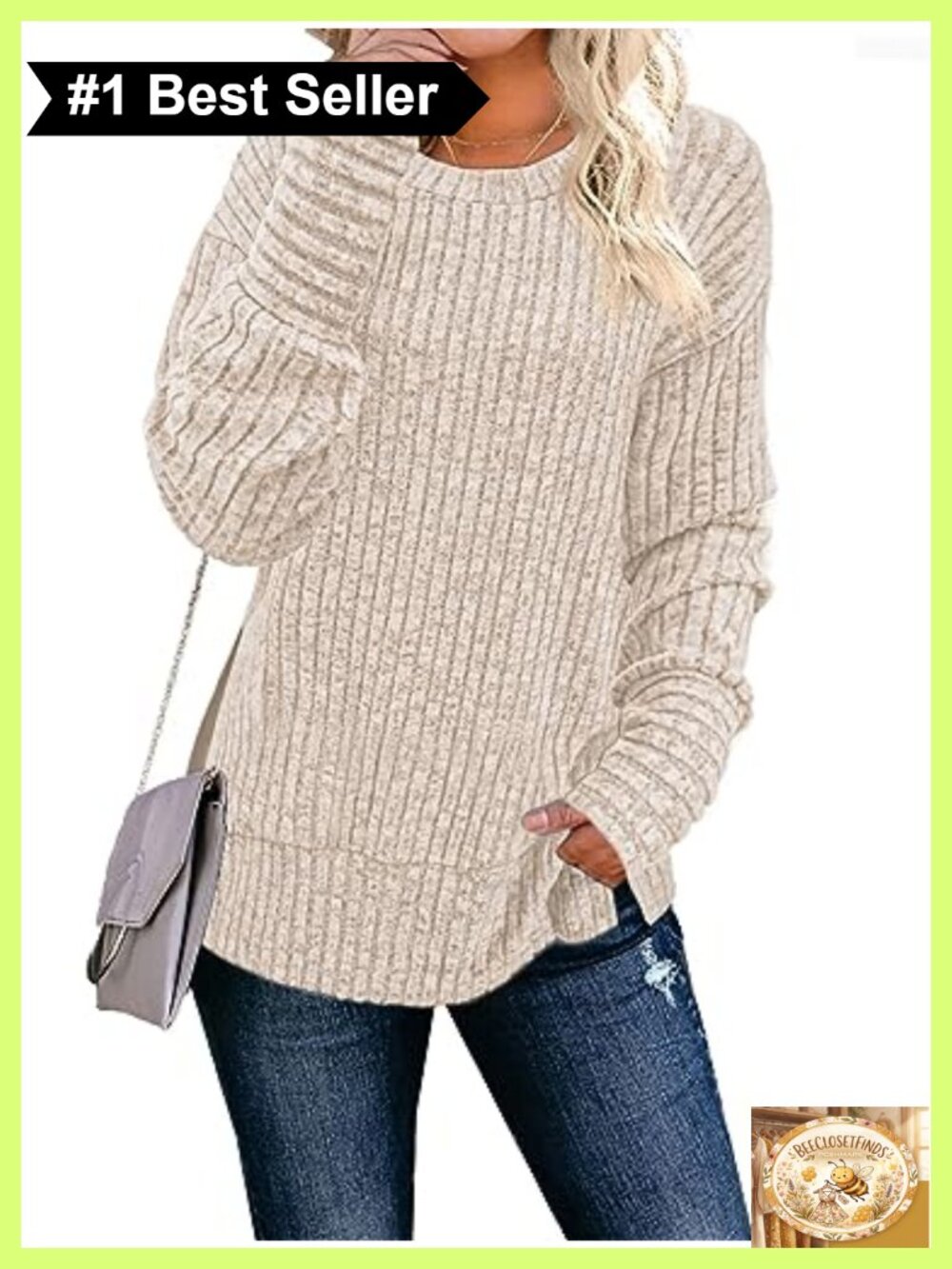 Long Sleeve Crew Neck Rayon Blend Tunic Top Casual Loose Fit Pullover Women